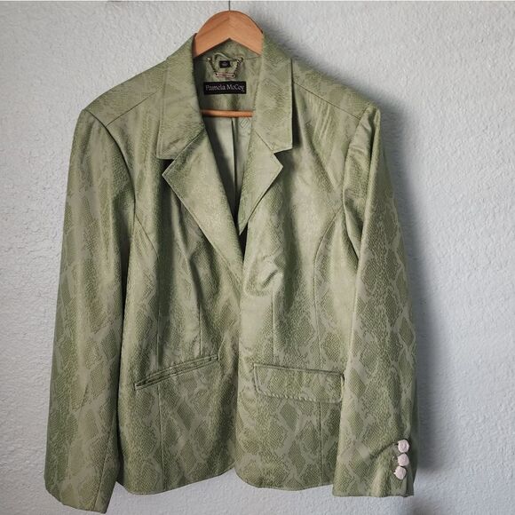 Pamela McCoy sneak print blazer sport jacket contemporary new with tags - Picture 6 of 16